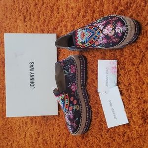NIB Johnny Was Flat Espadrilles Sz 38